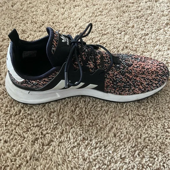 Light orange and black adidas tennis shoes. (only worn once) - Picture 7 of 8